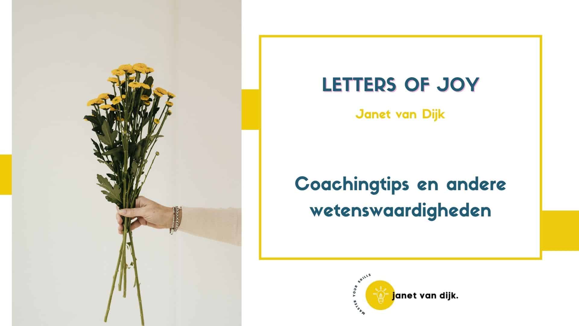 Letters of joy nieuwsbrief